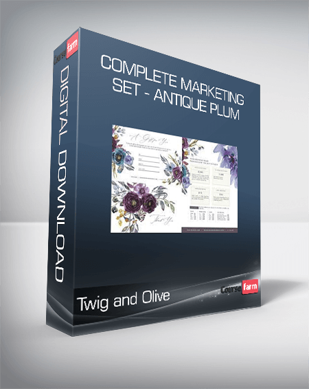 Twig and Olive - Complete Marketing Set - Antique Plum