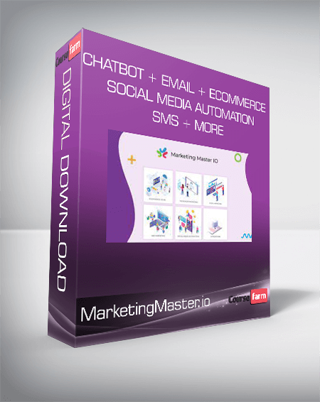 MarketingMaster.io - ChatBot + Email + Ecommerce + Social Media Automation + SMS + more
