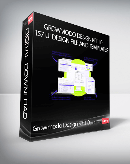 Growmodo Design Kit 1.0 - 157 UI Design file and Templates