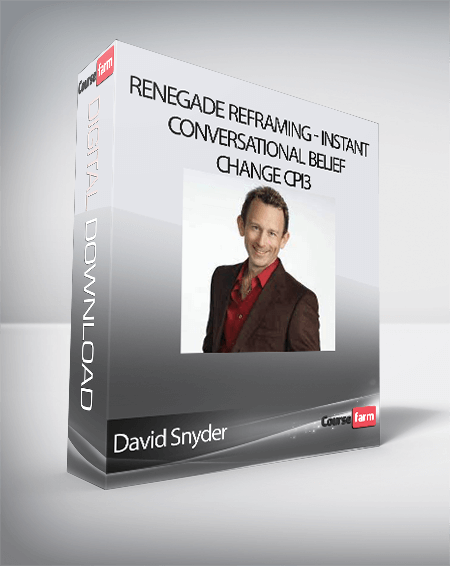 David Snyder - Renegade Reframing - Instant Conversational Belief Change CPI3